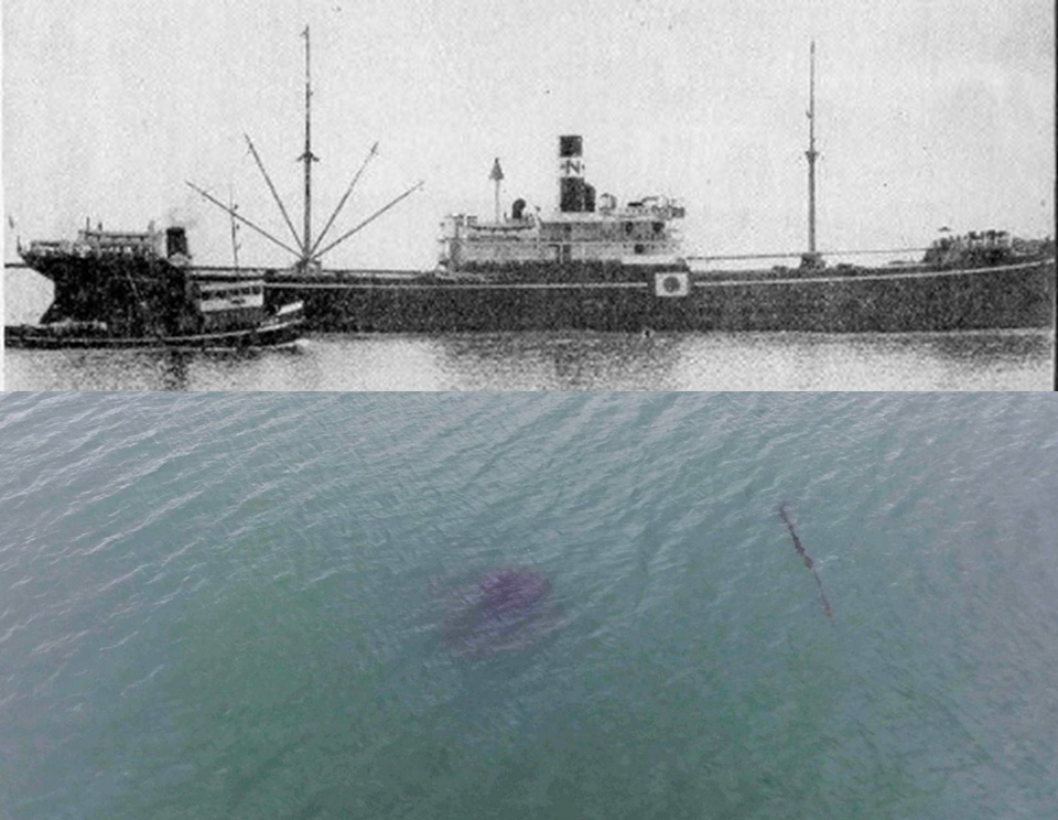 Wartime recognition image of the Cheribon Maru.